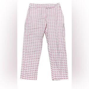 Sheridan French rhino cropped pants pink white